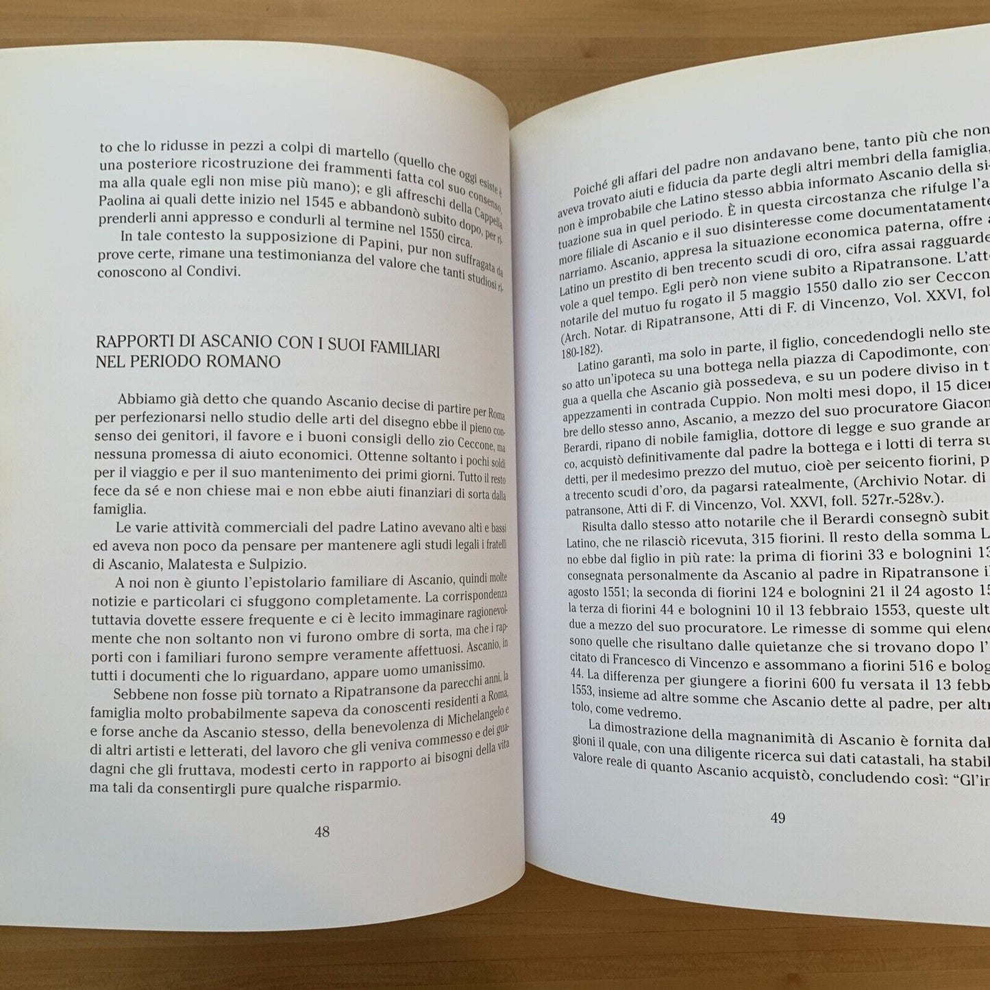 ASCANIO CONDIVI E MICHELANGELO. Giorgio Settimo 2004 #