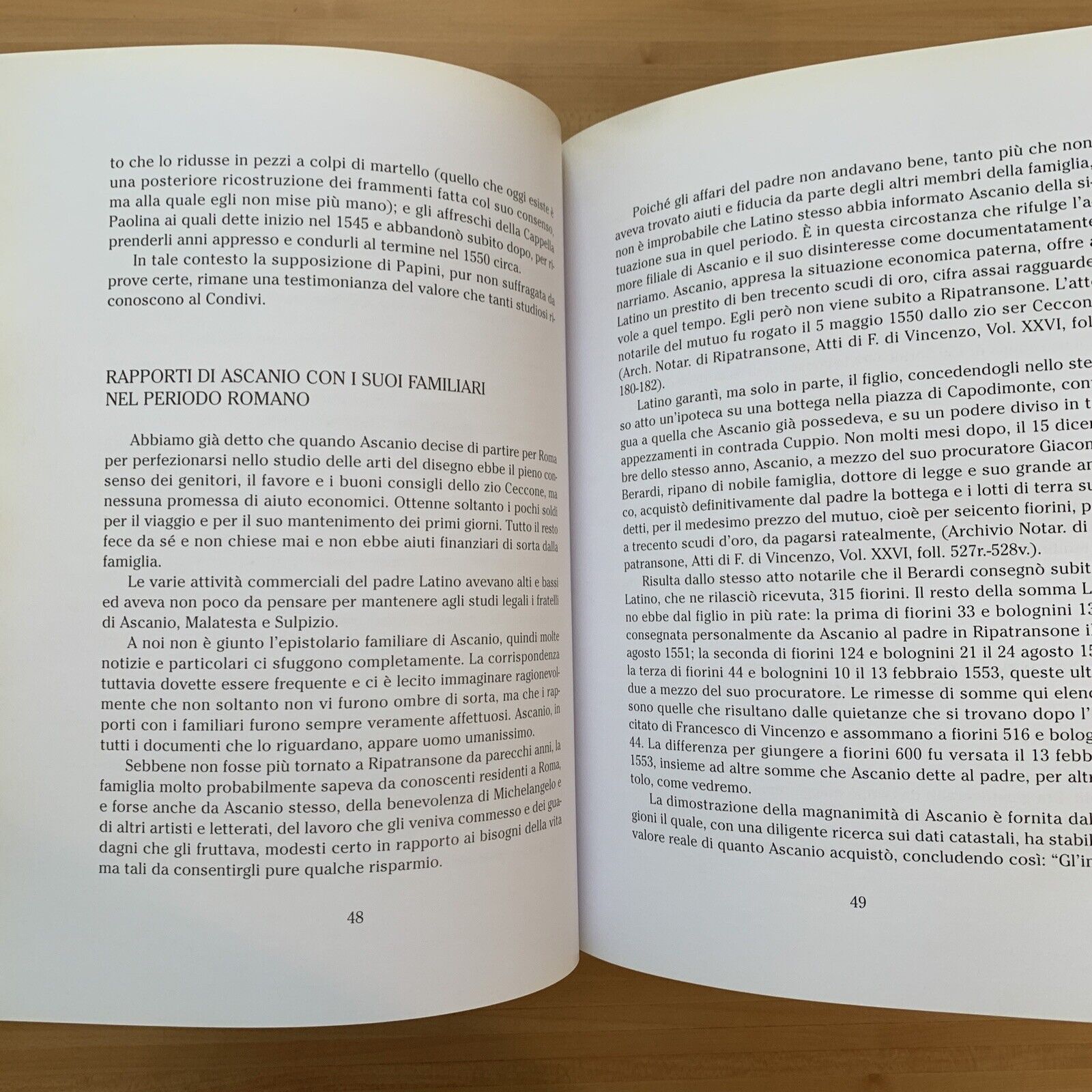 ASCANIO CONDIVI E MICHELANGELO. Giorgio Settimo 2004 #