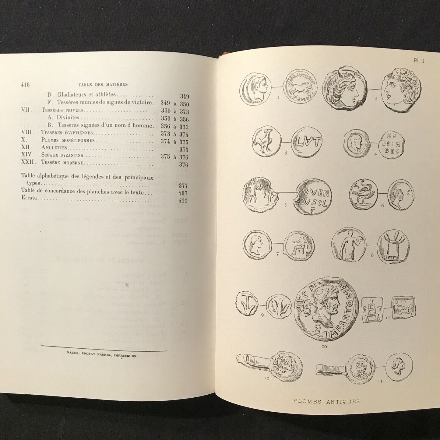 Catalogue des Plombs de l'antiquité, Michel Rostovtsew, M. prou, Arnaldo Forni 