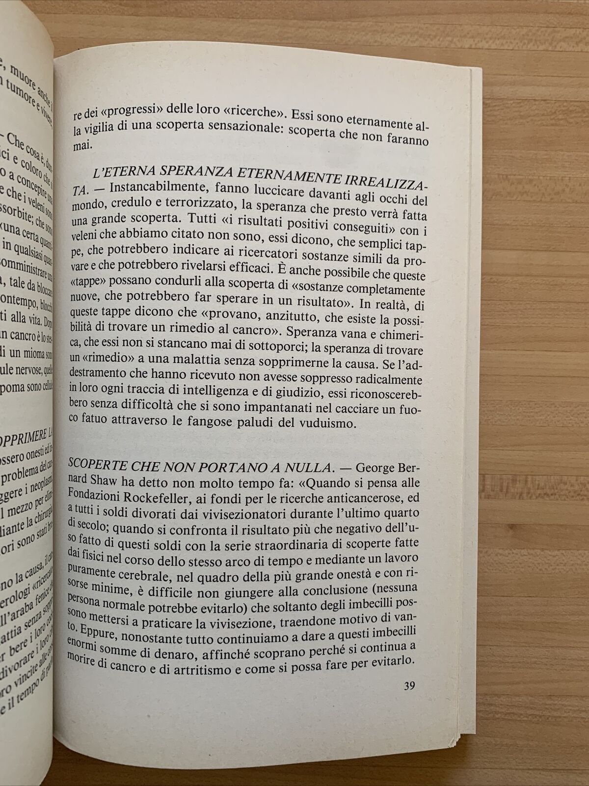 TUMORI E CANCRI, LORO SPARIZIONE NATURALE PER AUTOLISI, HERBERT M. SHELTON 1985