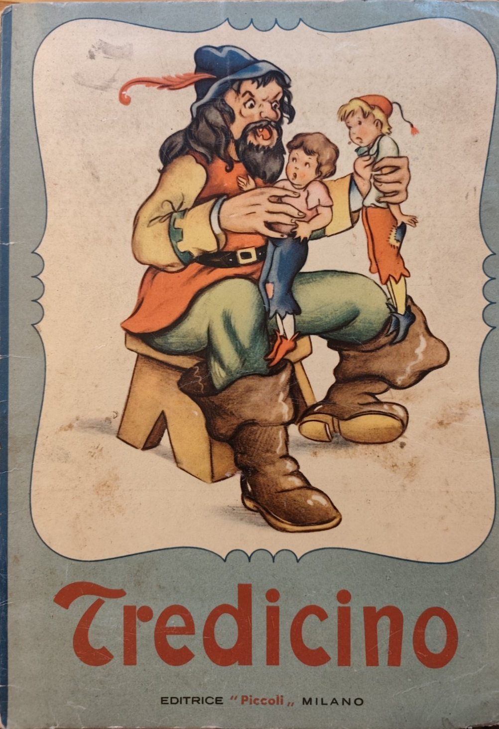 Tredicino - piccoli. Giovanni Burdese - libro illustrato per bambini Vintage