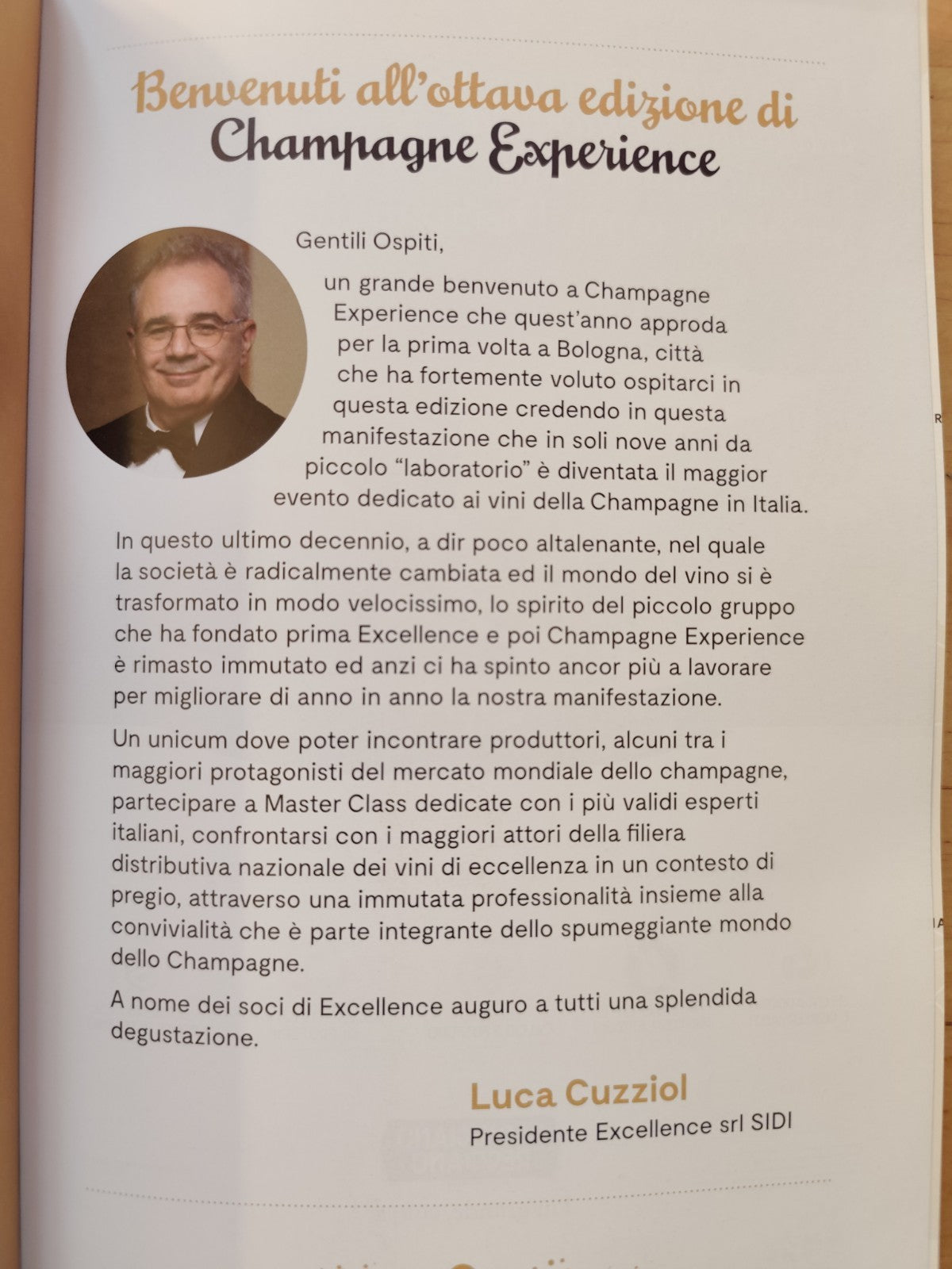 Champagne Experience 2025 Bologna, Catalogo ufficiale