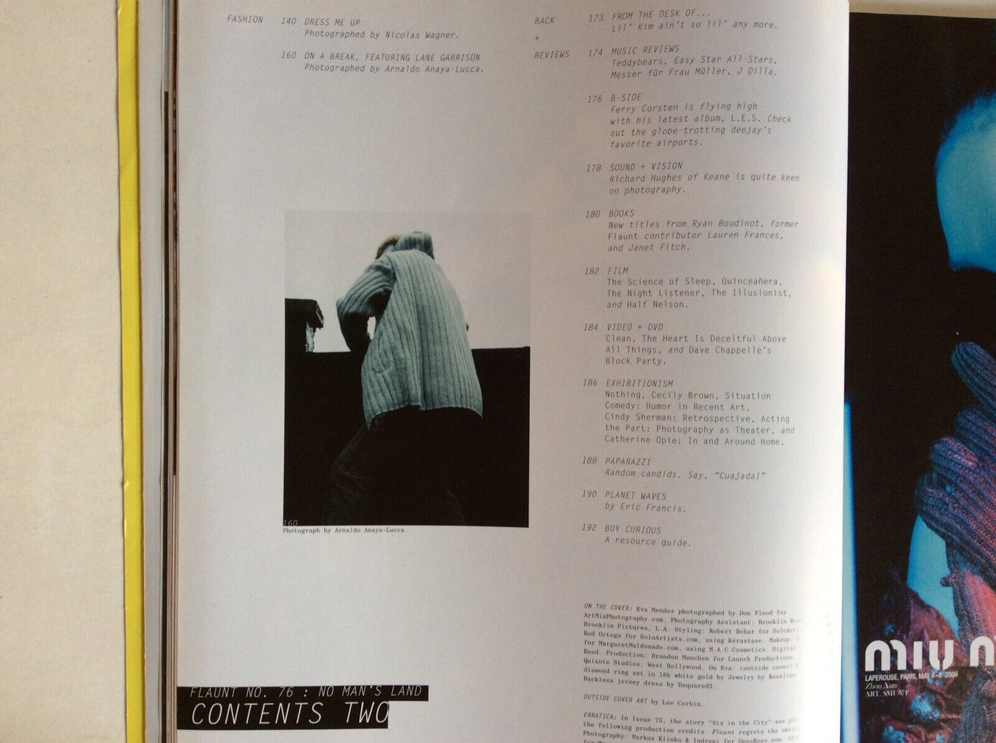 FLAUNT  76  MAGAZINE  NO MAN’S LAND   EVA MENDES