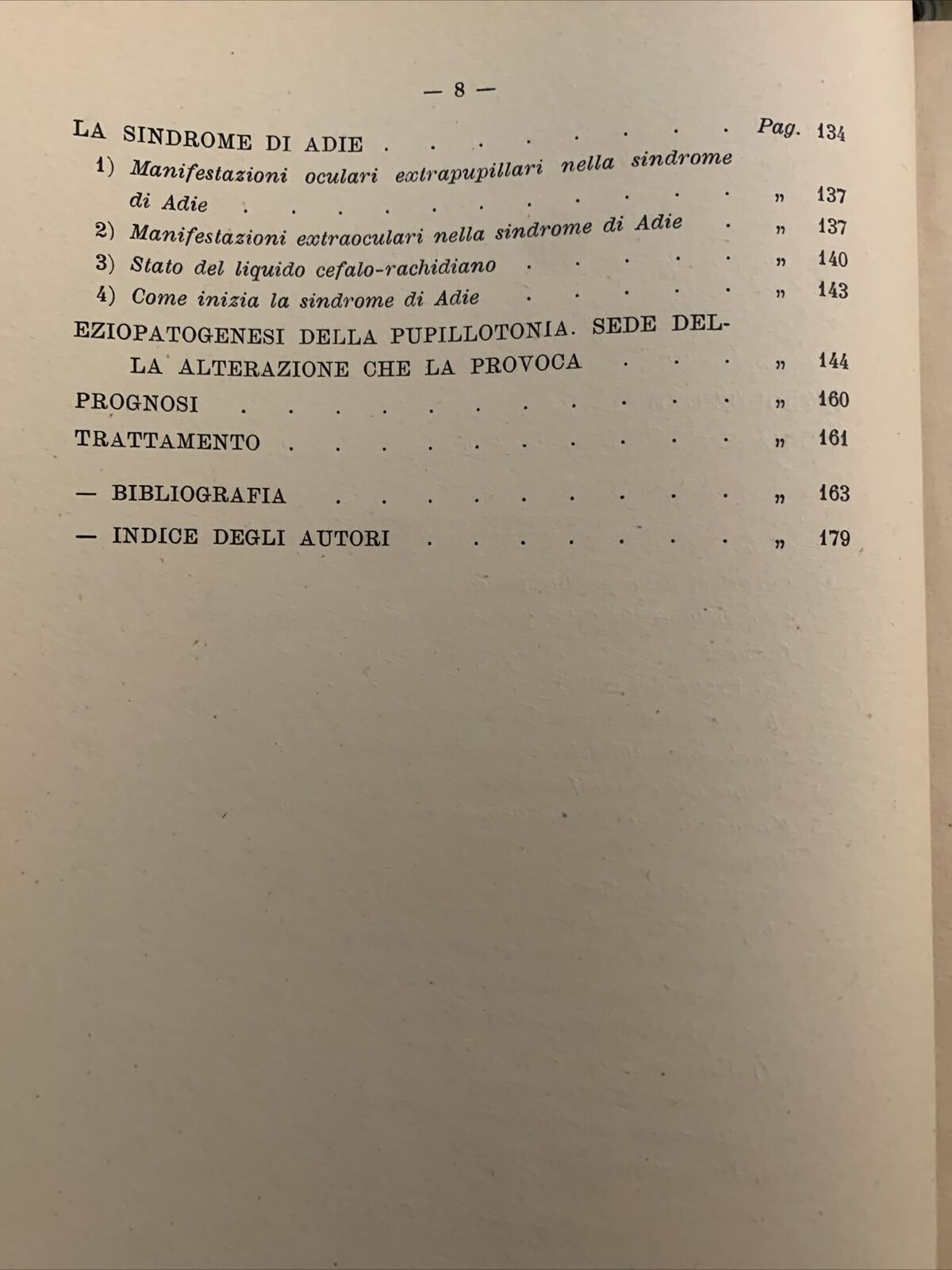 LA PUPILLOTONIA - GIULIO MORONE 1949, ATTUALITÀ OFTALMOLOGICHE.