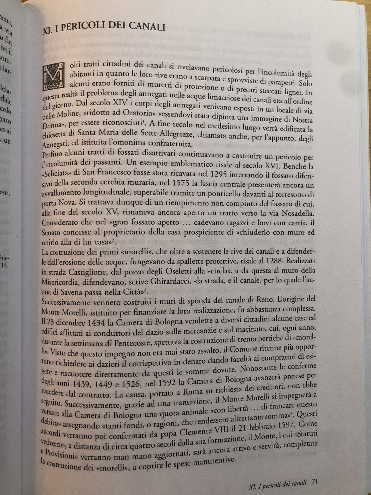 Il sistema delle acque a Bologna dal XIII al XIX secolo, Angelo Zanotti 2000