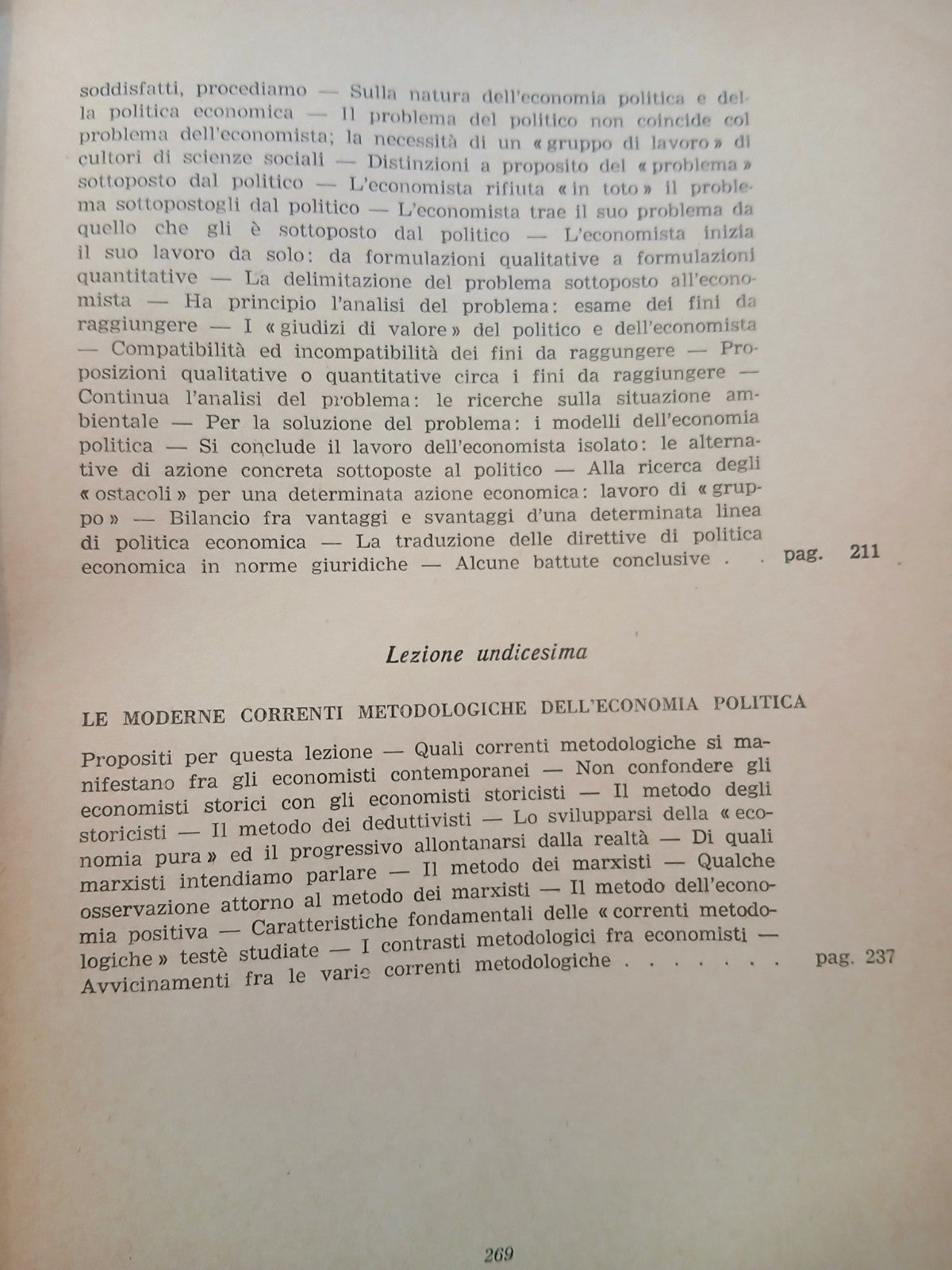 Lezioni sul metodo dell'economia politica.Ferdinando di Fenizio Università Pavia