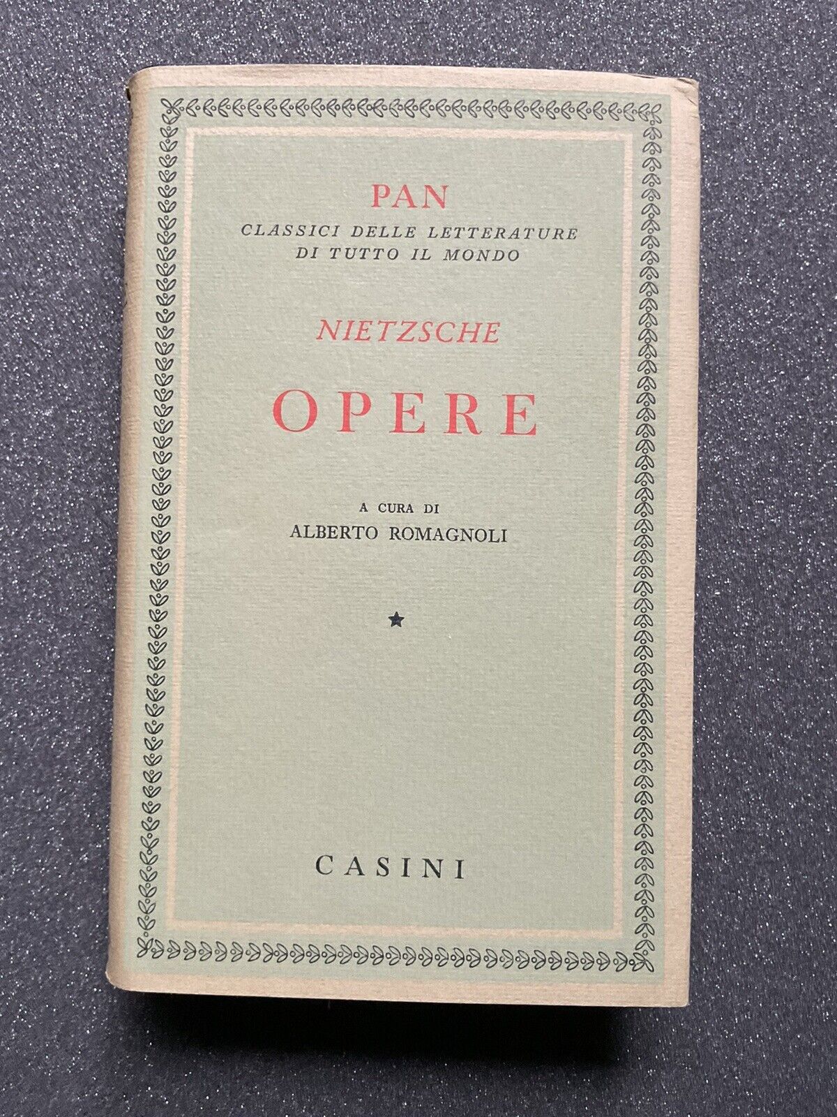 Nietzsche opere - Pan classici delle letterature. Casini editore, A. Romagnoli