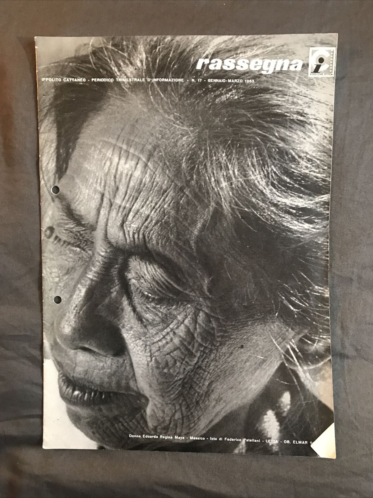 RASSEGNA, IPPOLITO CATTANEO rivista - N. 17, 1963 - Fotografia strumenti