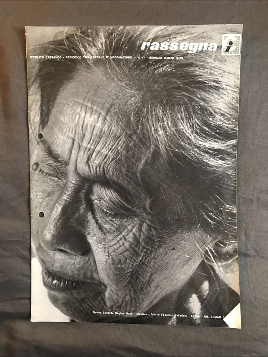 RASSEGNA, IPPOLITO CATTANEO rivista - N. 17, 1963 - Fotografia strumenti