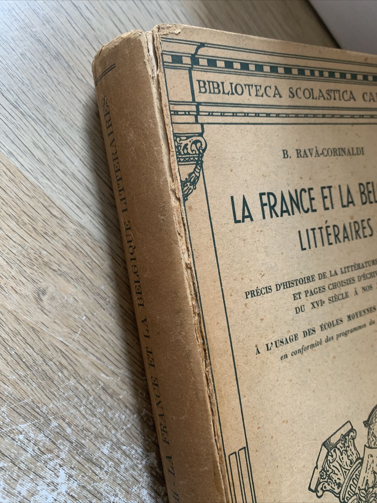La France et la Belgique littéraires - Ravà, Corinaldi. Cappelli biblioteca scol