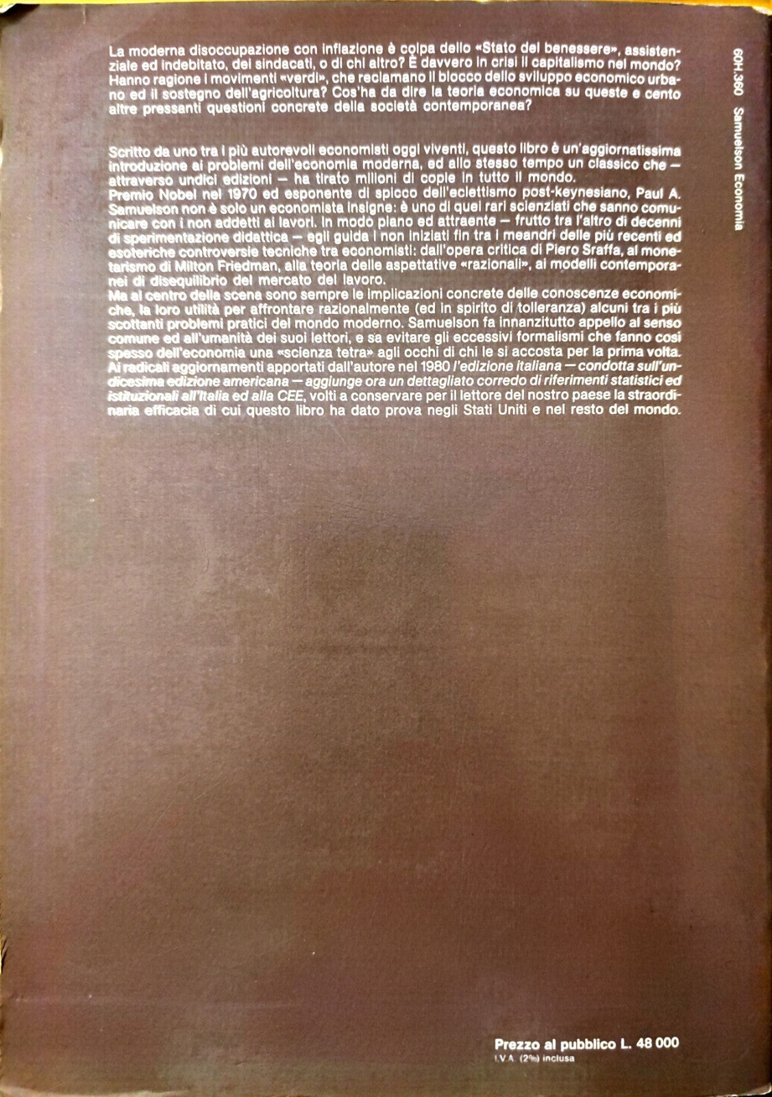 Economia, Paul A. Samuelson - Zanichelli 1983