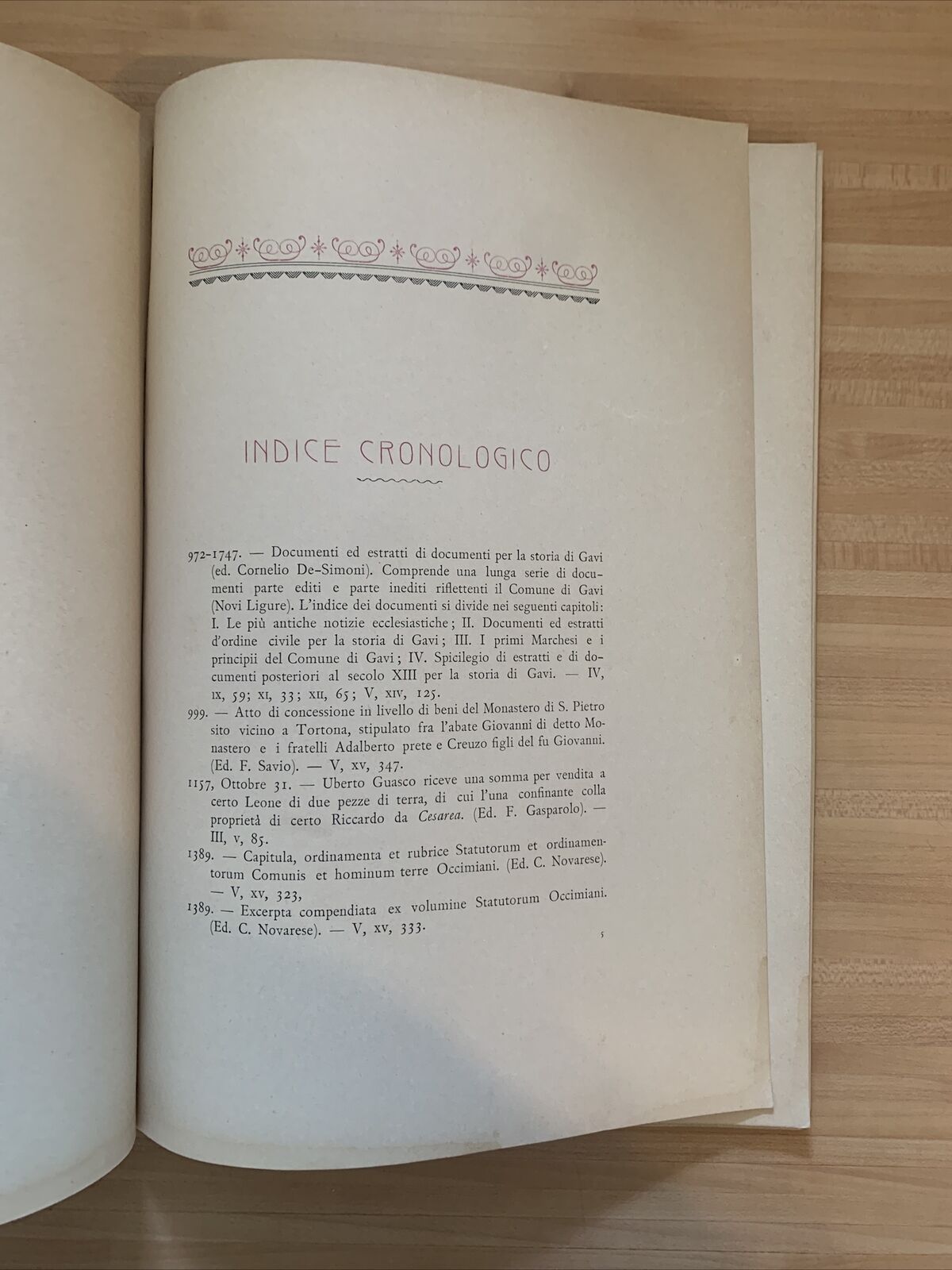 Rivista storia arte Archeologia provincia Alessandria, Indice tripartito 1892-01