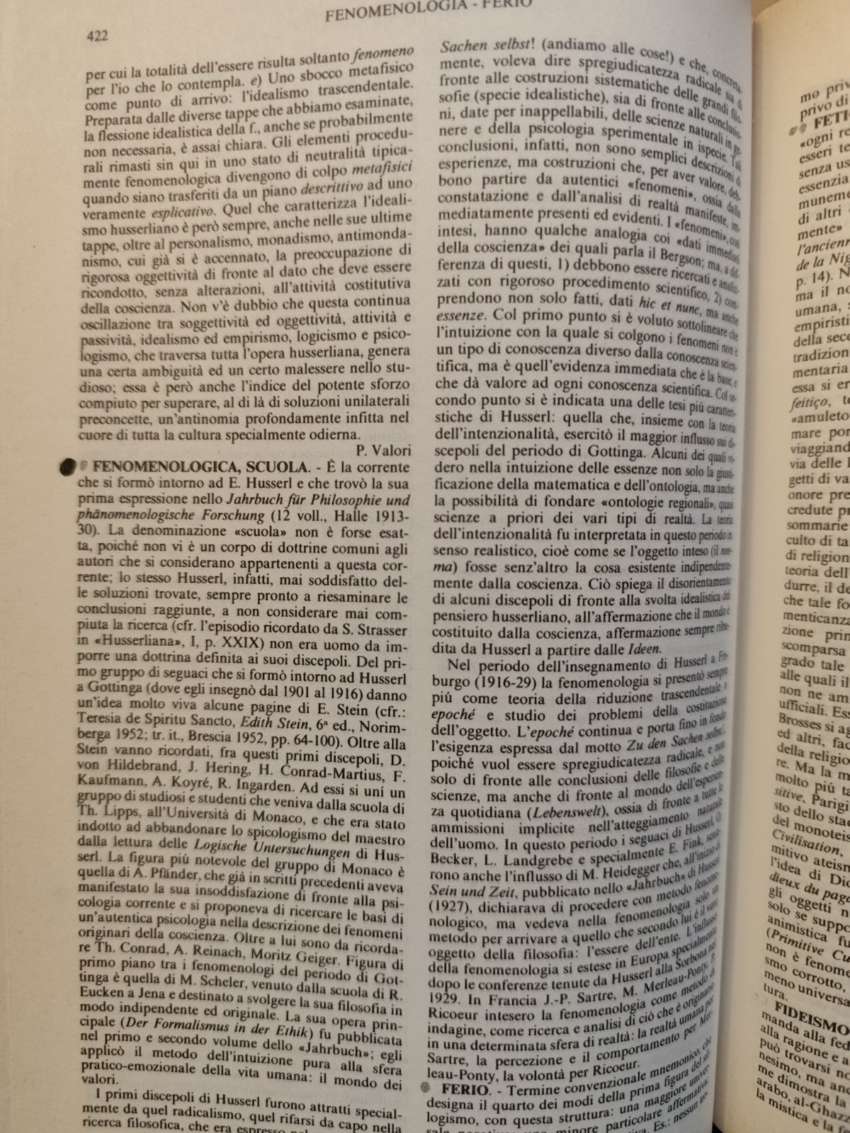 Dizionario delle idee, Dizionario dei filosofi, Sansoni 1976 - 1977