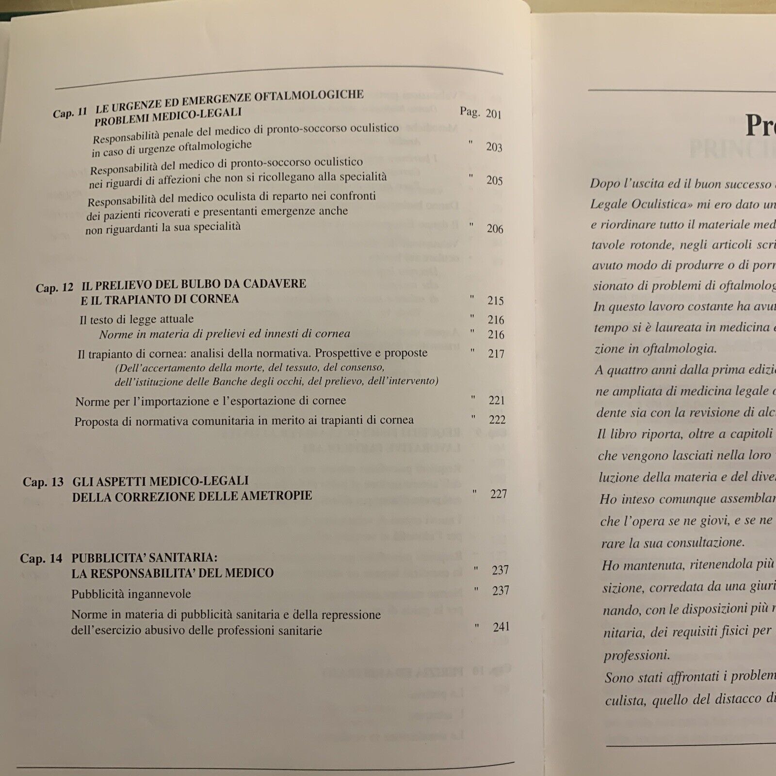 OFTALMOLOGIA LEGALE - FRANCESCO TUCCI, EDITORE SIFI 1997 #