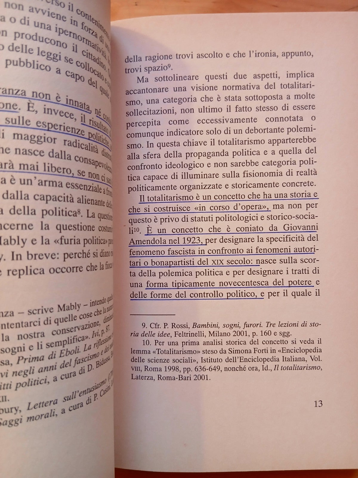 La mentalità totalitaria - David Bidussa - Morcelliana 2001 - SOTTOLINEATURE