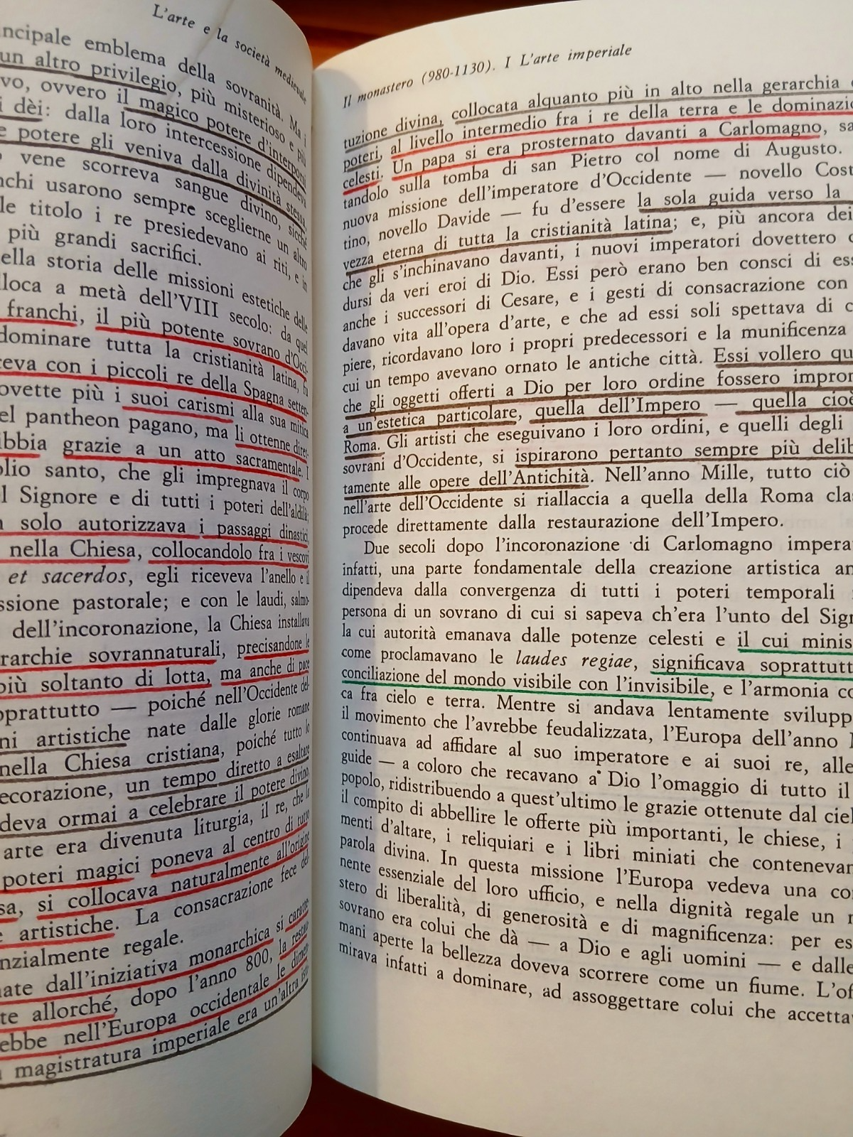 L'arte e la società medievale - Duby - Laterza 1982 (alcune sottolineature)