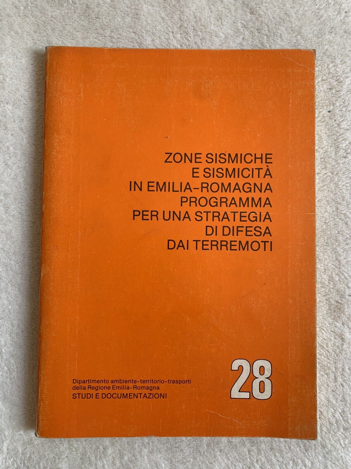 Zone sismiche e sismicità in Emilia-Romagna strategia difesa dai terremoti 1981
