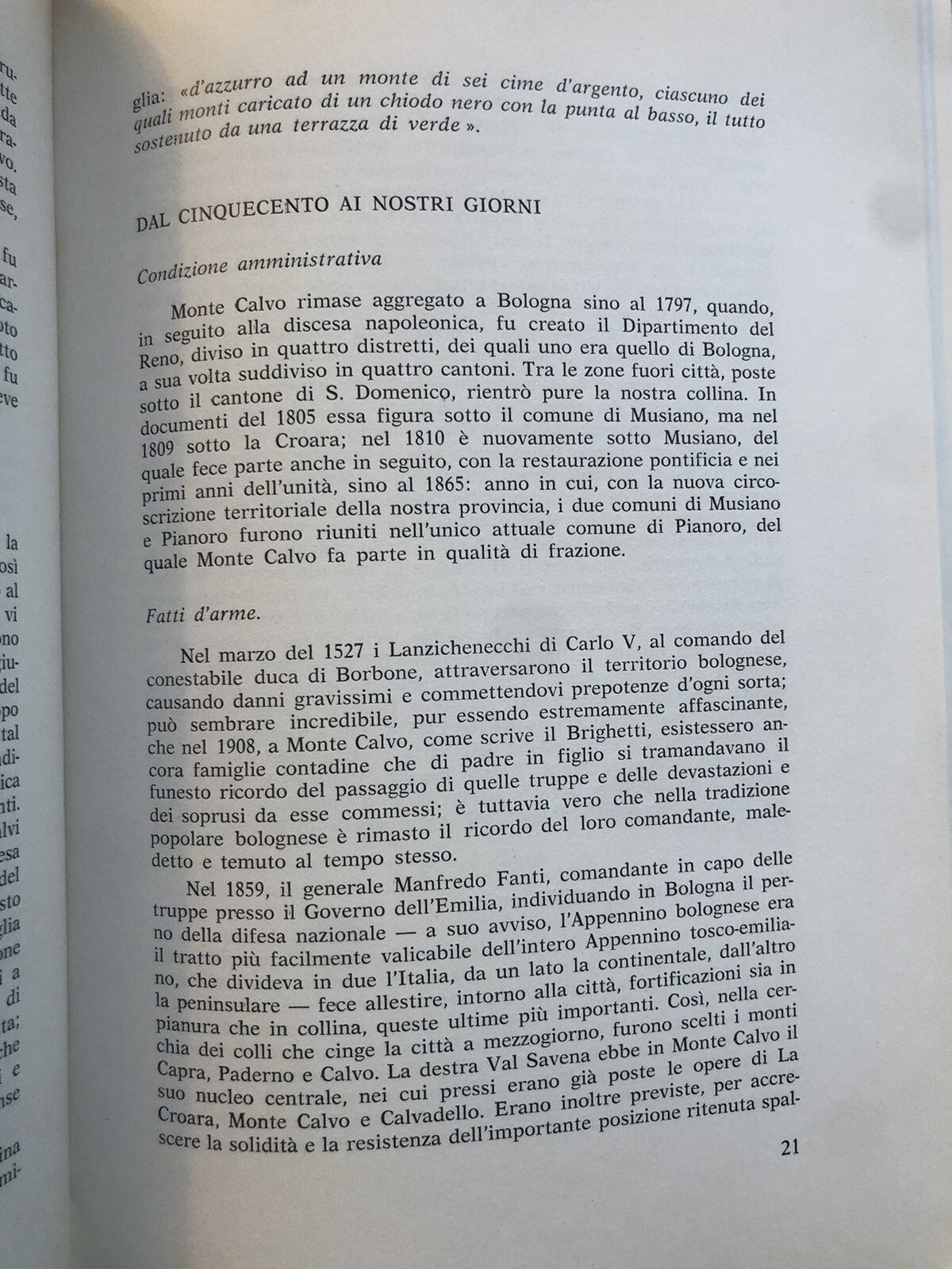 Monte Calvo storia e paesaggio - Fabio Ruggiero 1983 *firmato*
