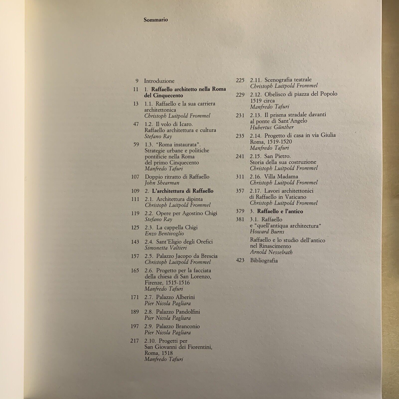 RAFFAELLO ARCHITETTO - ELECTA 1984. Frommel, Ray, Tafuri.