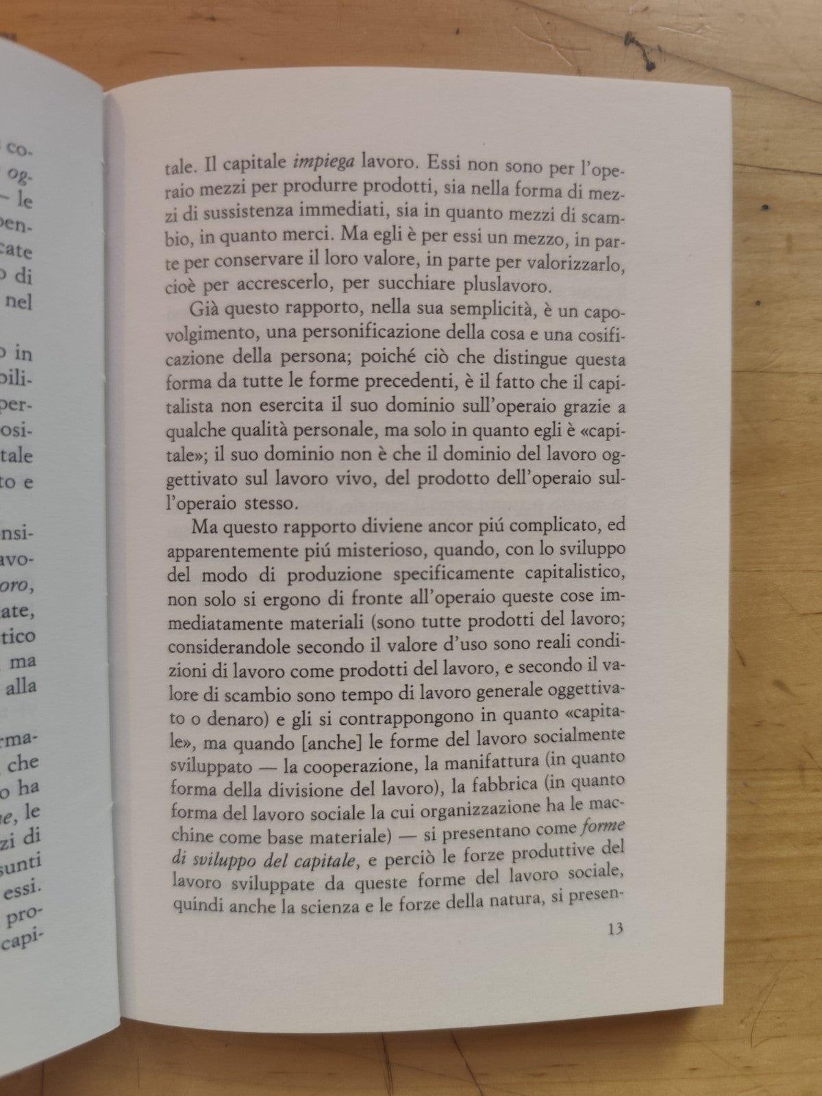 Il Lavoro produttivo e improduttivo - Karl Marx, Editori Riuniti 1992