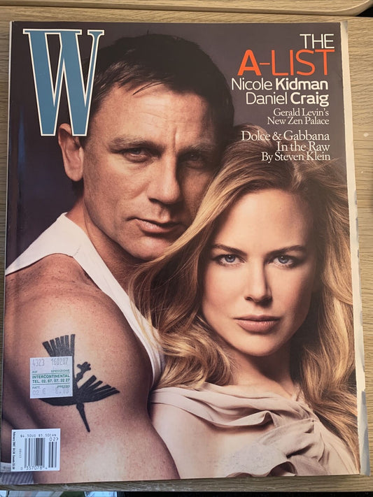 W MAGAZINE - NICOLE KIDMAN, DANIEL CRAIG. FEBRUARY 2007