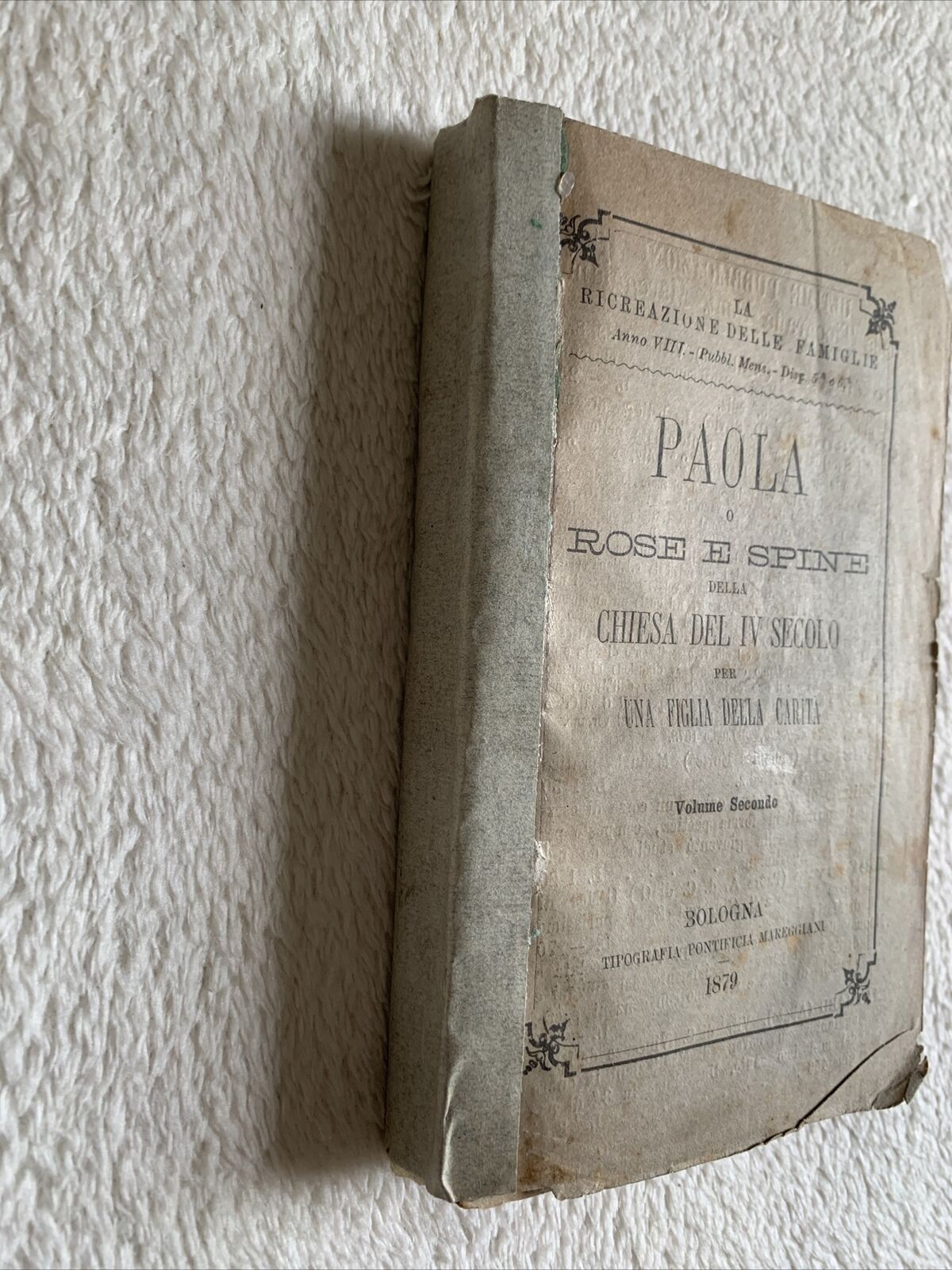 Paola rose e spine della chiesa del IV secolo per una figlia della carità  1879