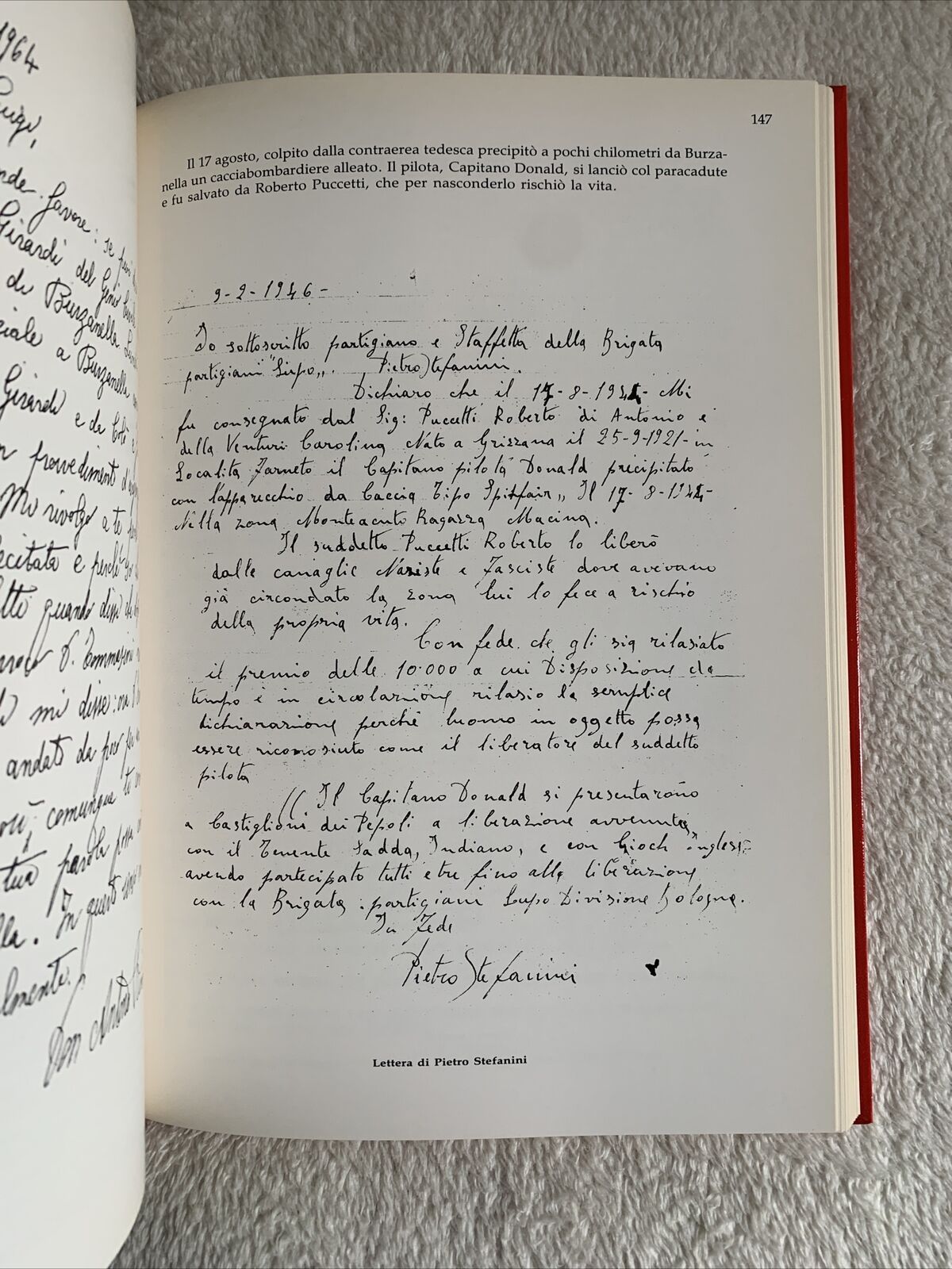 La Bufera Parroco nella resistenza. Don Luigi Tommasini *autografato* resistenza