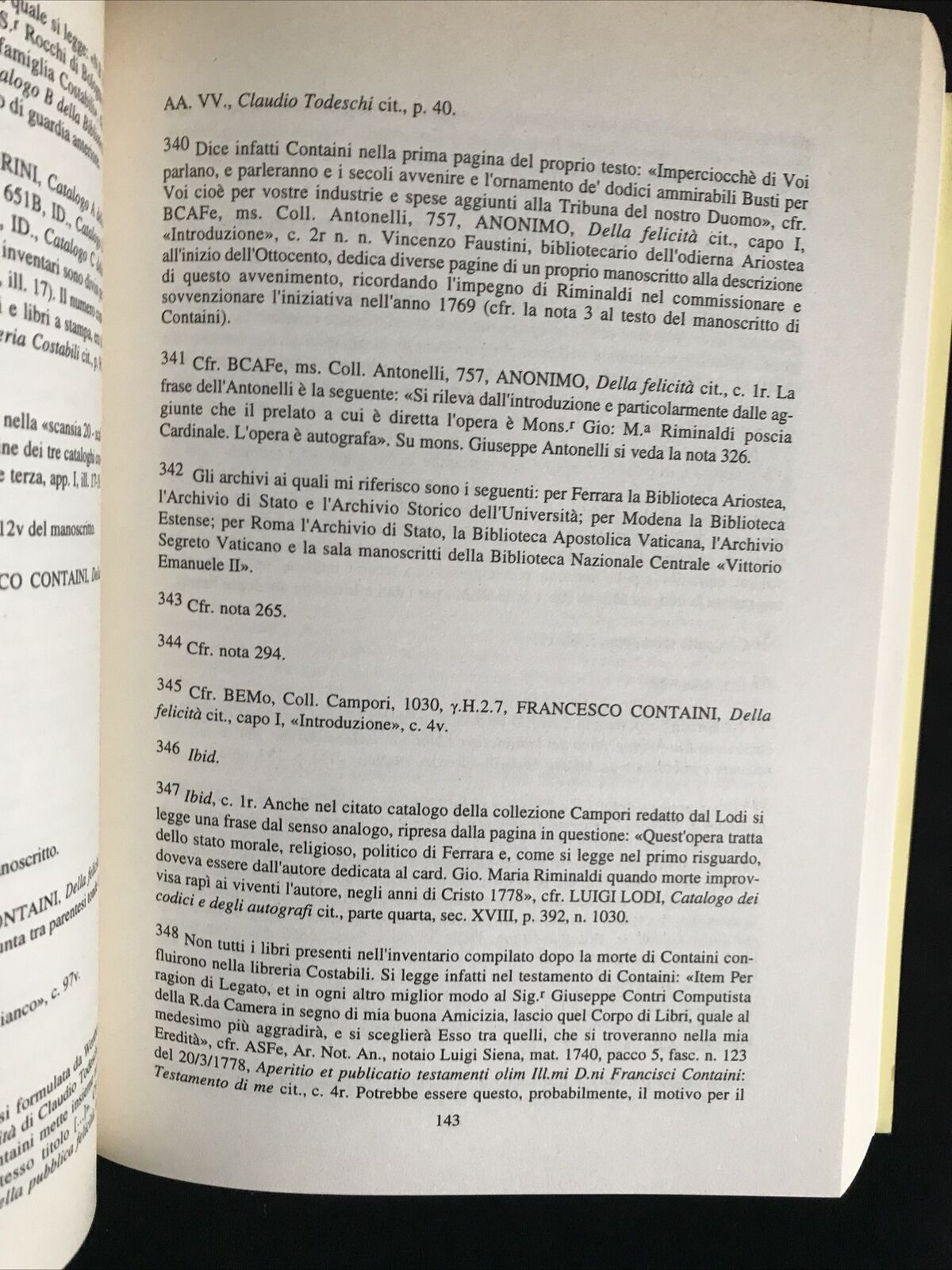 FERRARA FELICE, Valentino Sani, vecchiarelli editore, Francesco Containi, 1995