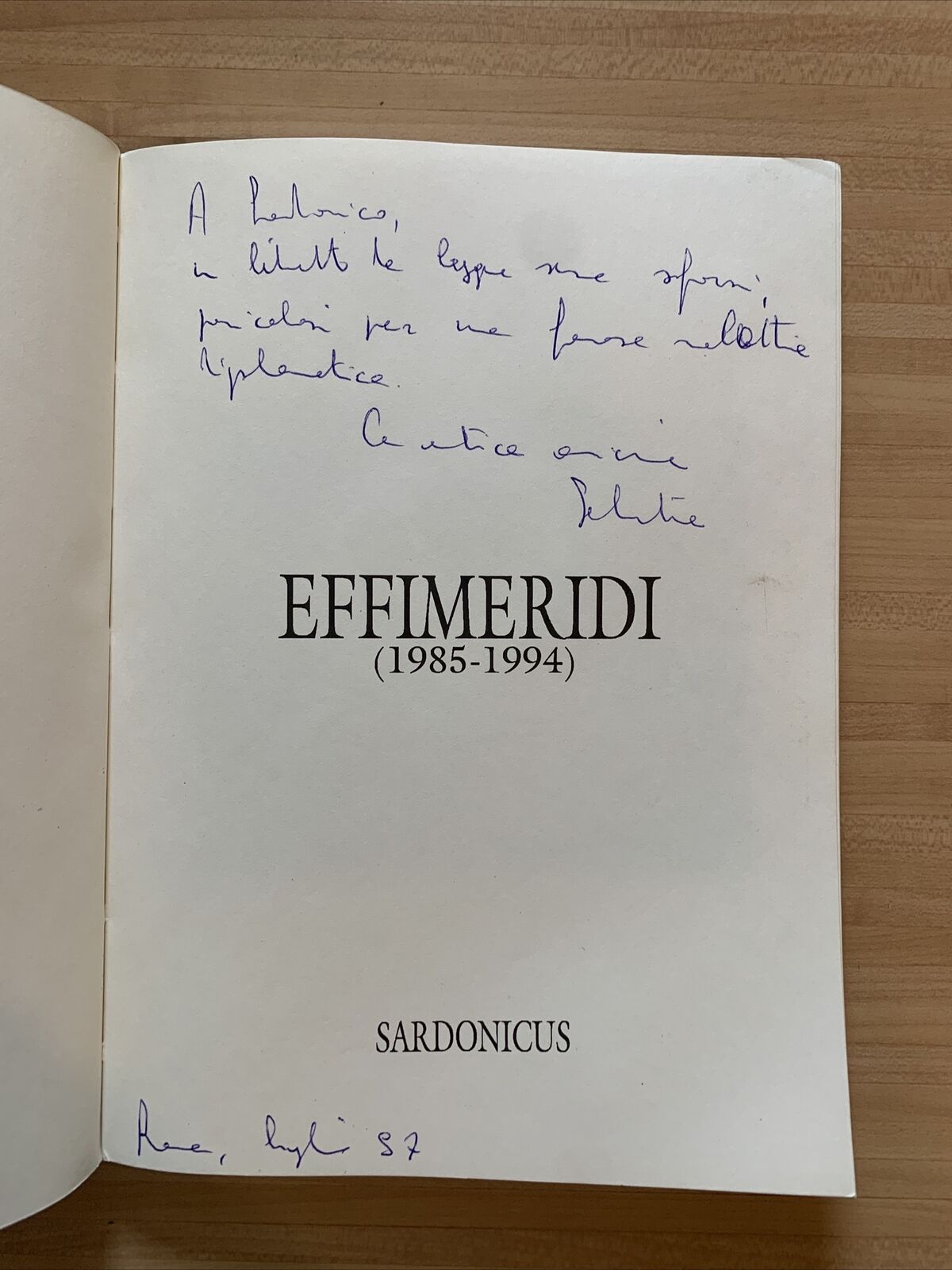 EFFIMERIDI (1985-1994) - SARDONICUS 1994 #