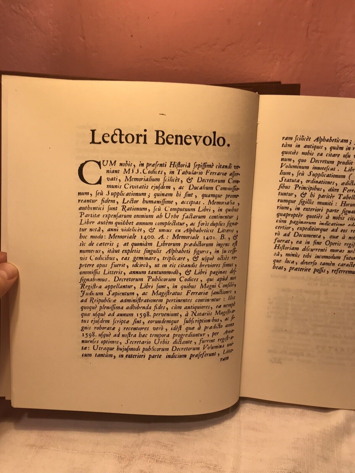 Historia Almi Ferrariae Gymnasii, F.Borsetti, F. Bolani. Forni Editore, 2 Volumi