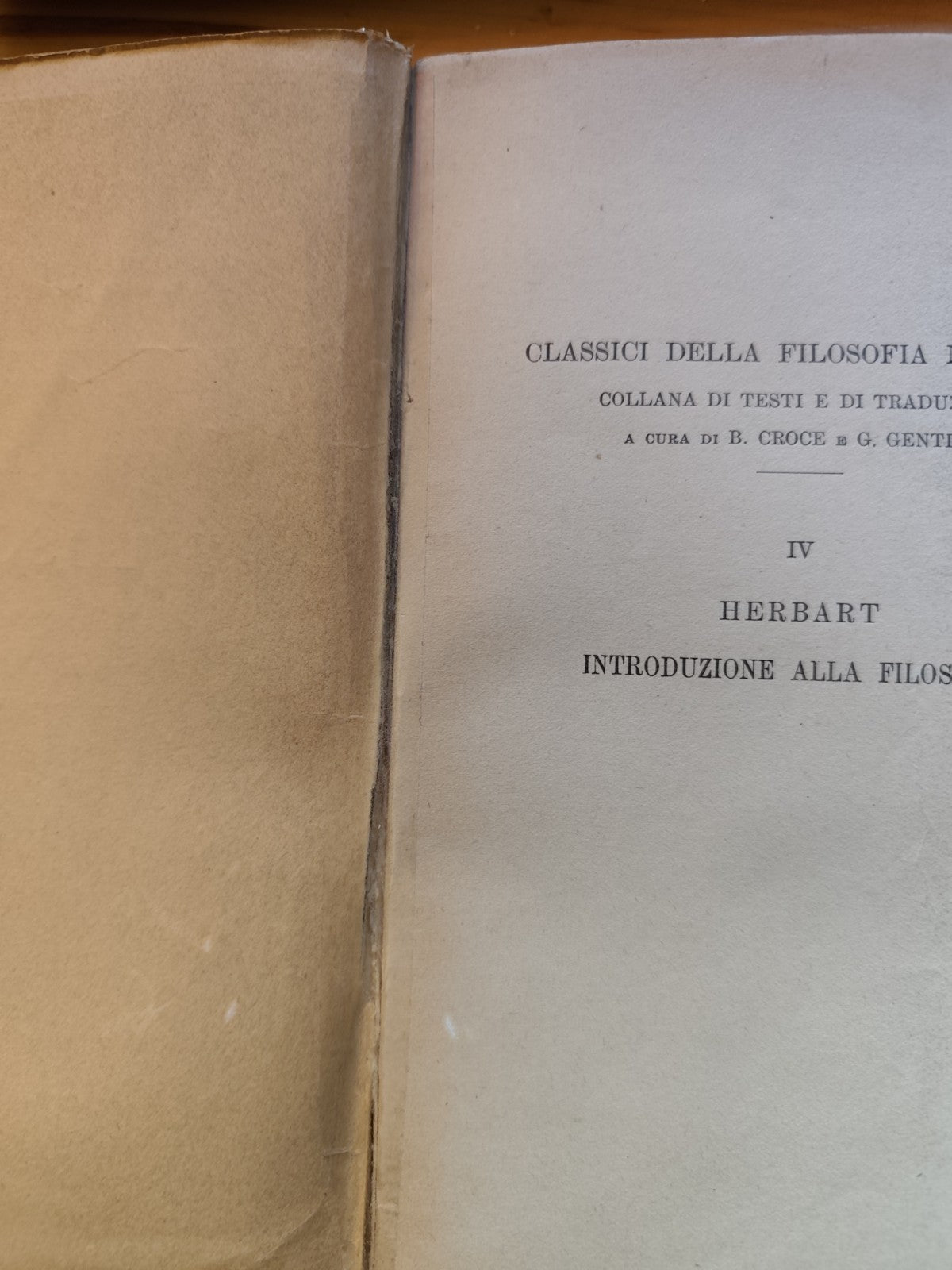 Introduzione alla Filosofia G. F. Herbart - Laterza 1927