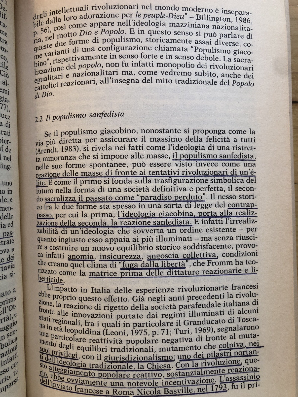 Populismo e trasformismo, Carlo Tullio-Altan,  Feltrinelli 1989
