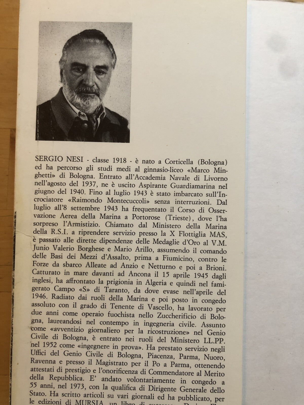 Un alcione dalle ali spezzate Parte prima, Il Nido. Sergio Nesi *Autografato*