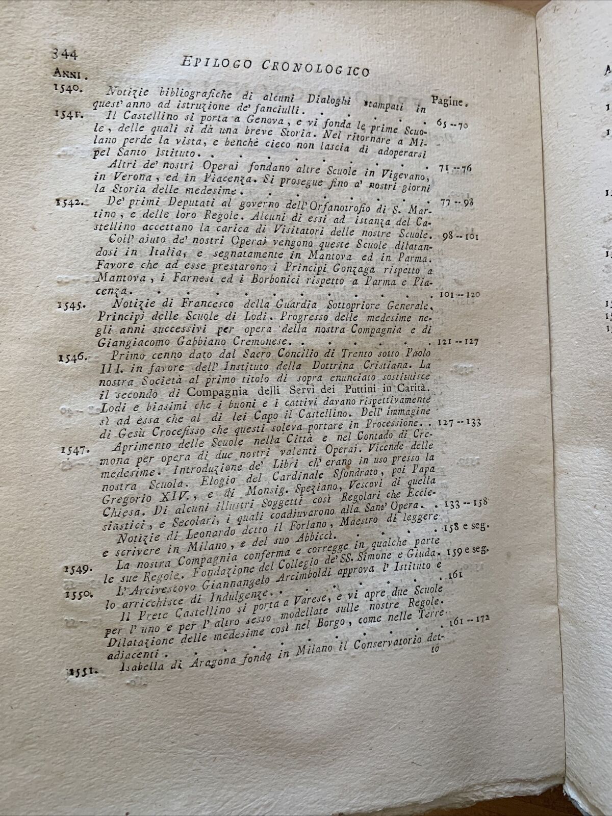 ISTORIA DELLE SCUOLE DOTTRINA CRISTIANA, Giambatista Castiglione PARTE PRIMA1800