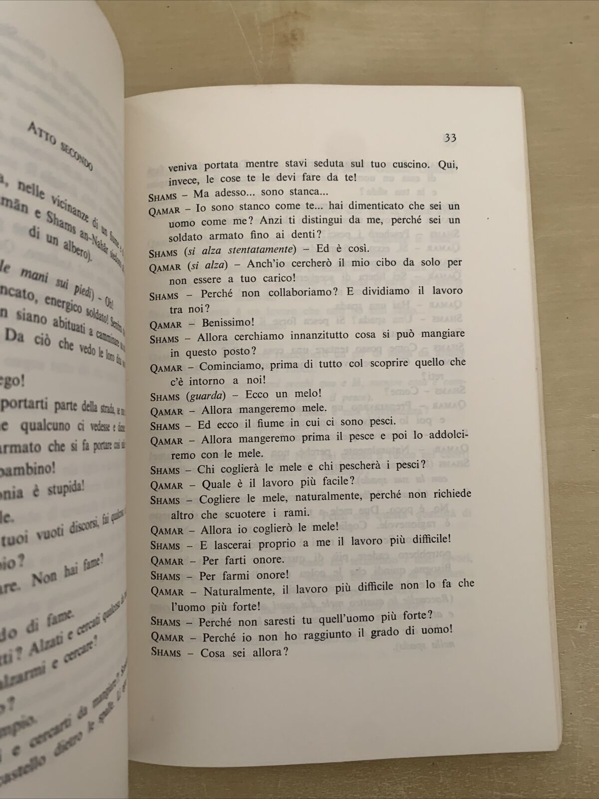 SHAMS AN-NAHĀR, commedia in tre atti. Taufiq Al-Hakim 1974. Vincenzo Strika #