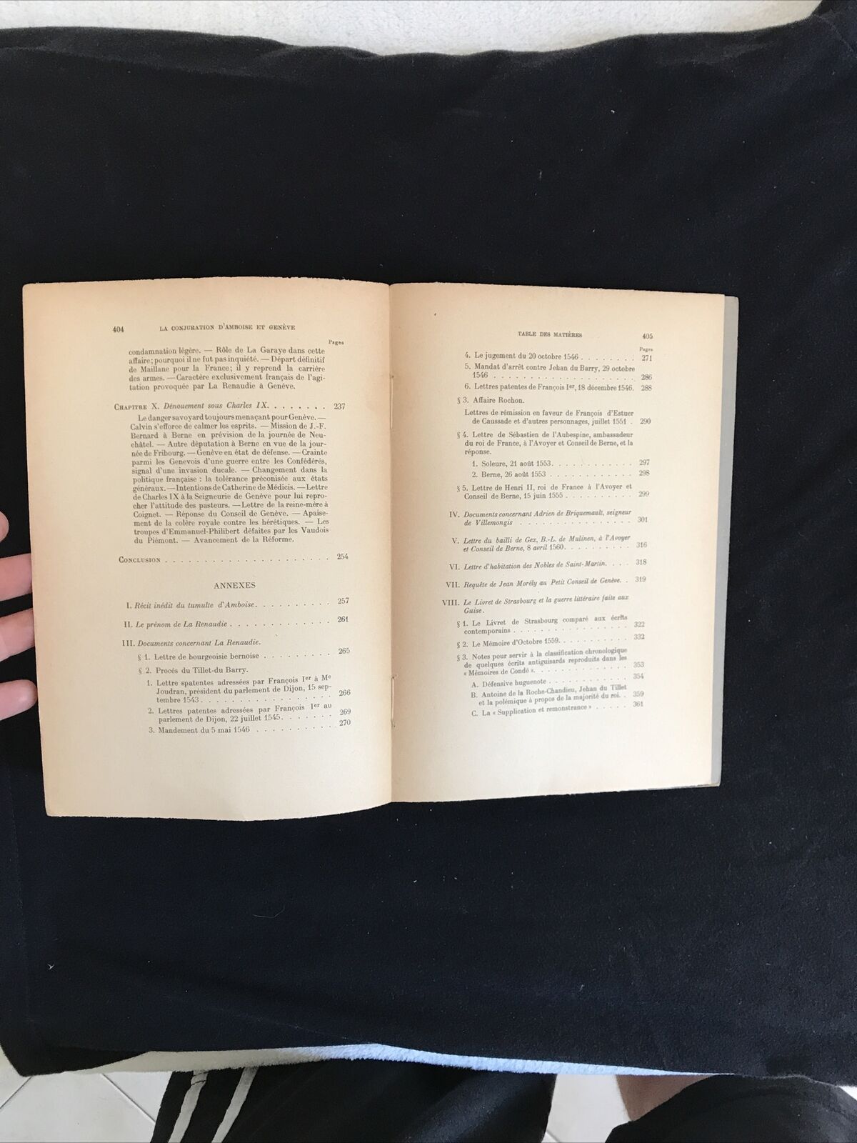LA CONJURATION D'AMBOISE ET GENÈVE Henry Naef, E. Champion 1922