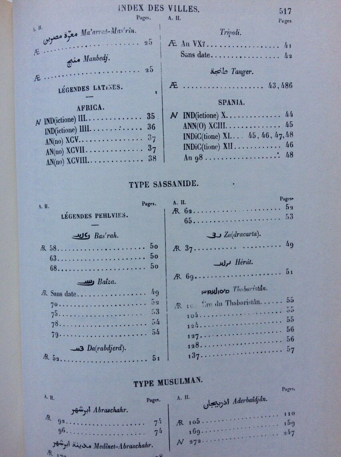 CATALOGUE DES MONNAIES MUSULMANES, H. LAVOIX, KHALIFES ORIENTAUX  FORNI RISTAMP