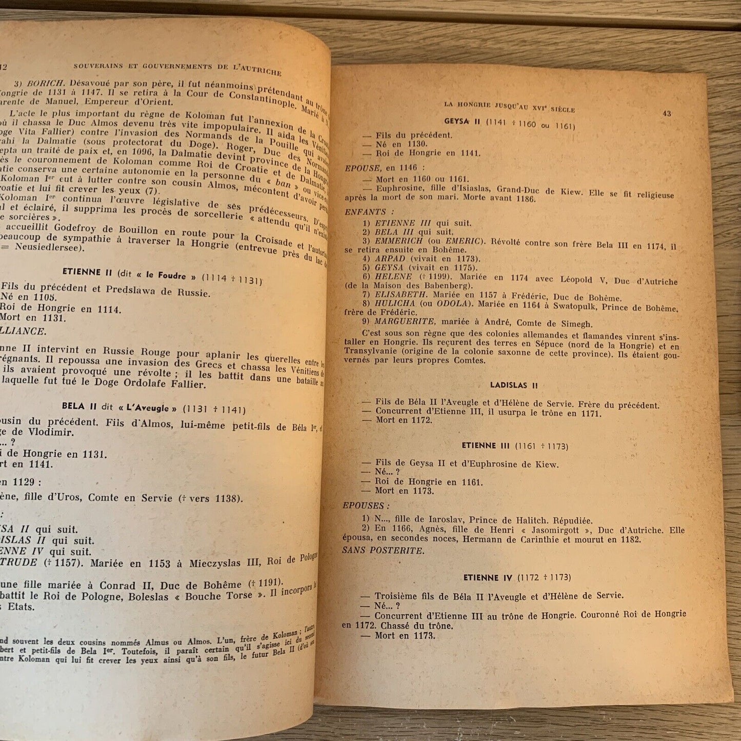 LES CAHIERS DE L'HISTOIRE N. 11, souverains et gouvernements de l'Autriche