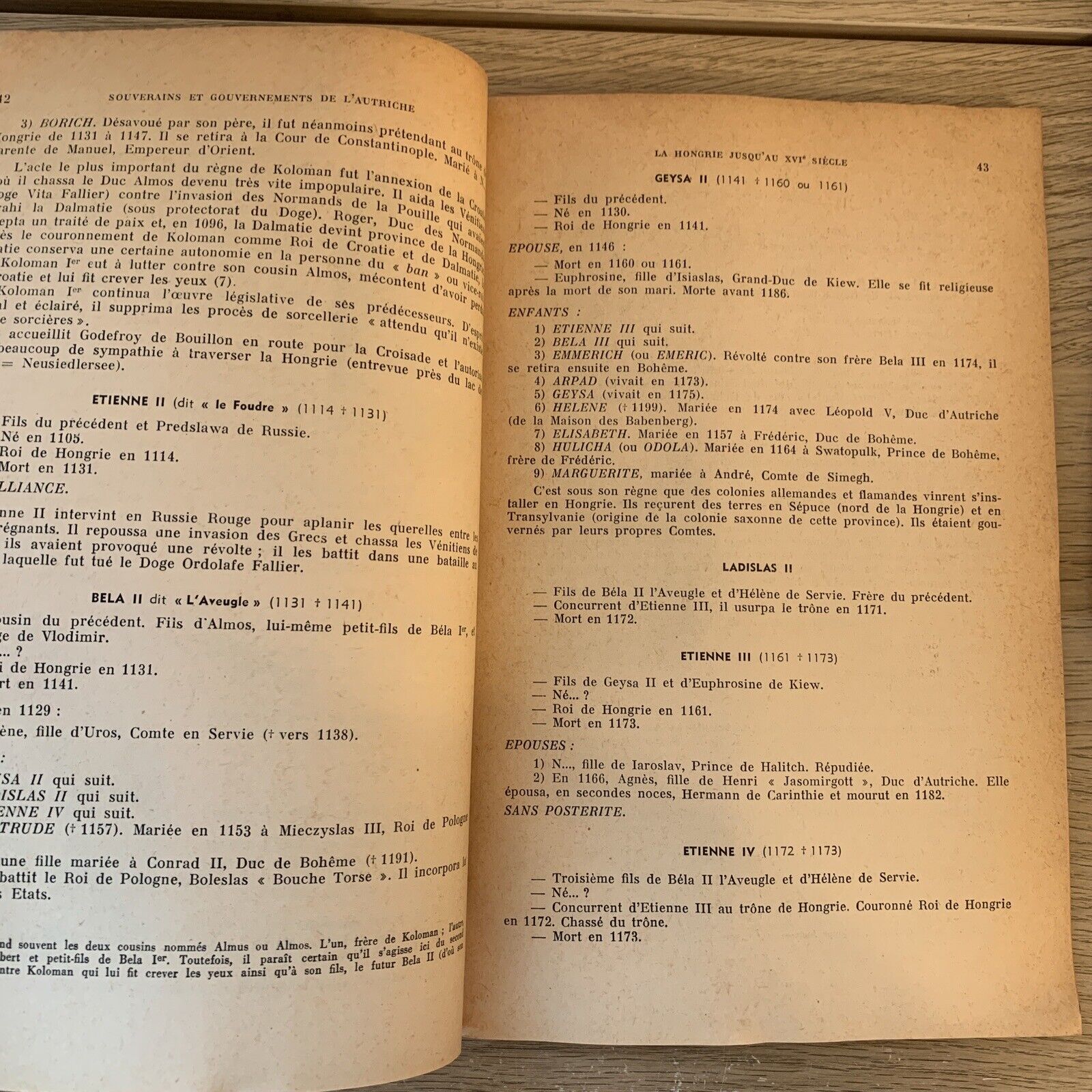 LES CAHIERS DE L'HISTOIRE N. 11, souverains et gouvernements de l'Autriche