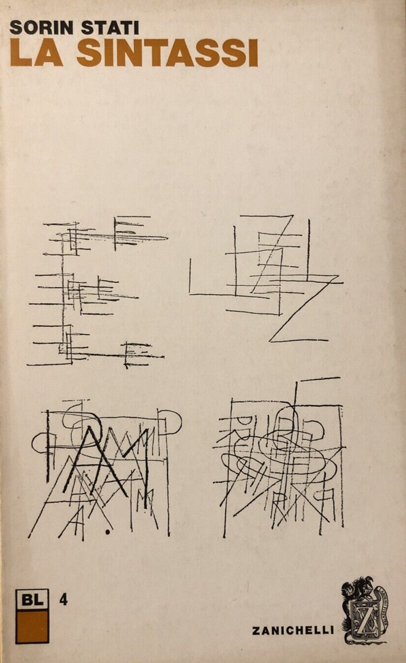La sintassi, Sorin Stati - Zanichelli 1980