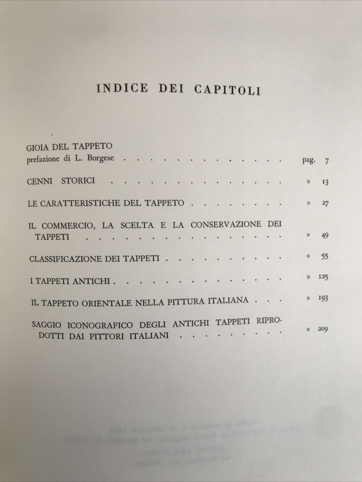 IL TAPPETO ORIENTALE, Michele Campana, edizione Libri Artistici.