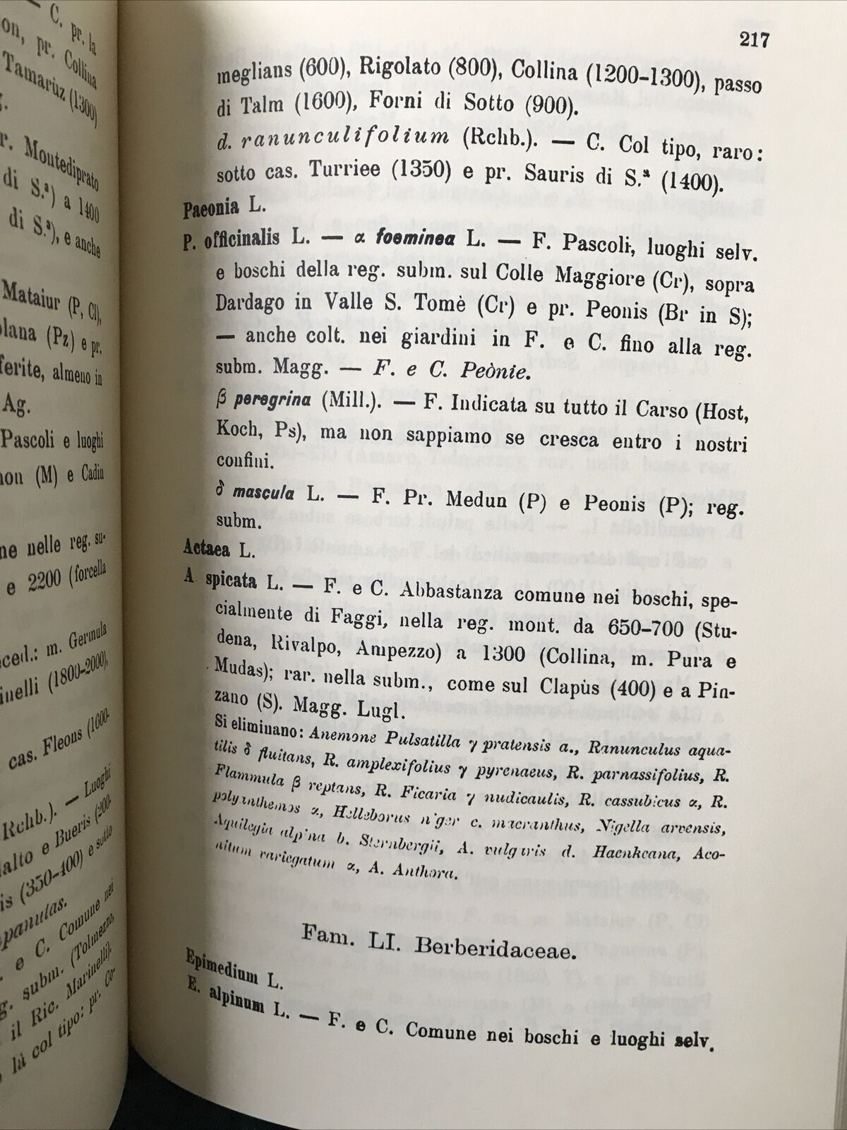 La flora friulana Luigi Michele  Gortani Arnaldo Forni editore CARNIA FRIULI 