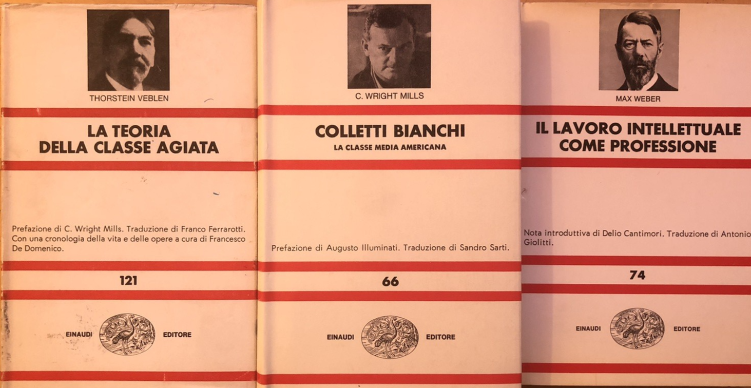 Max Weber, C. Wright Mills, Thorstein Veblen, Einaudi Sociologia 3 volumi