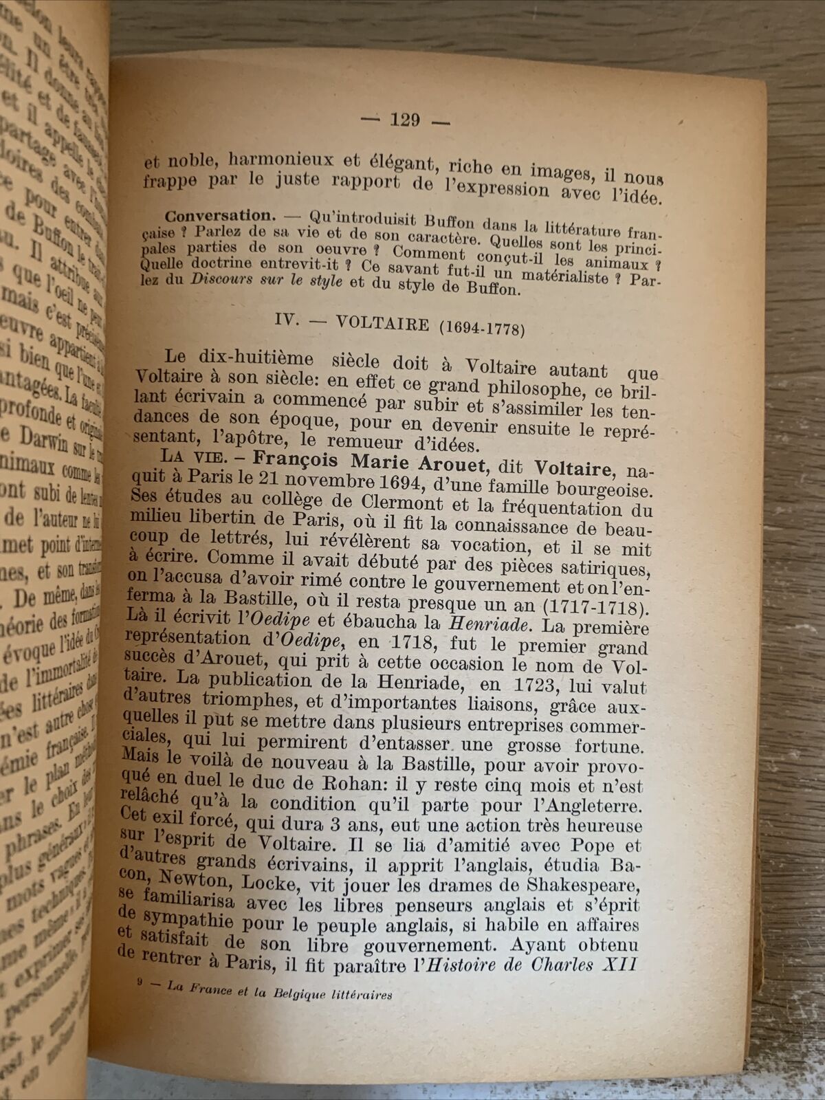 La France et la Belgique littéraires - Ravà, Corinaldi. Cappelli biblioteca scol