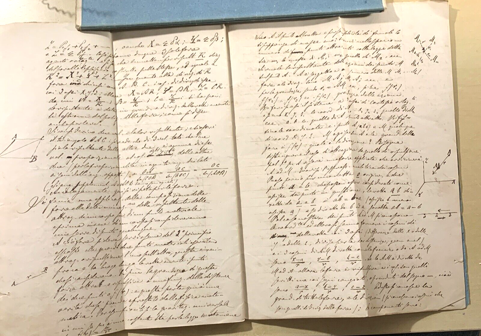 Antico Manoscritto Università di Pavia 1876, Meccanica Razionale, Carlo Formenti