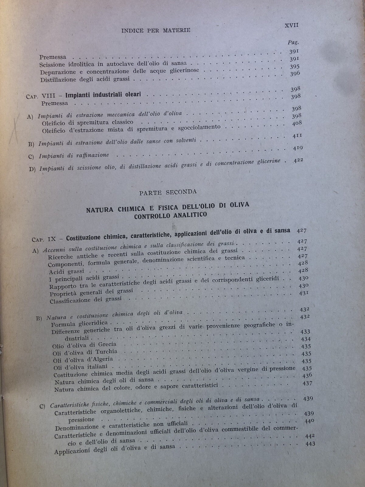 Olivicoltura e oleificio R. F. Simari, G. B. Martinenghi, Hoepli illustrato 1950