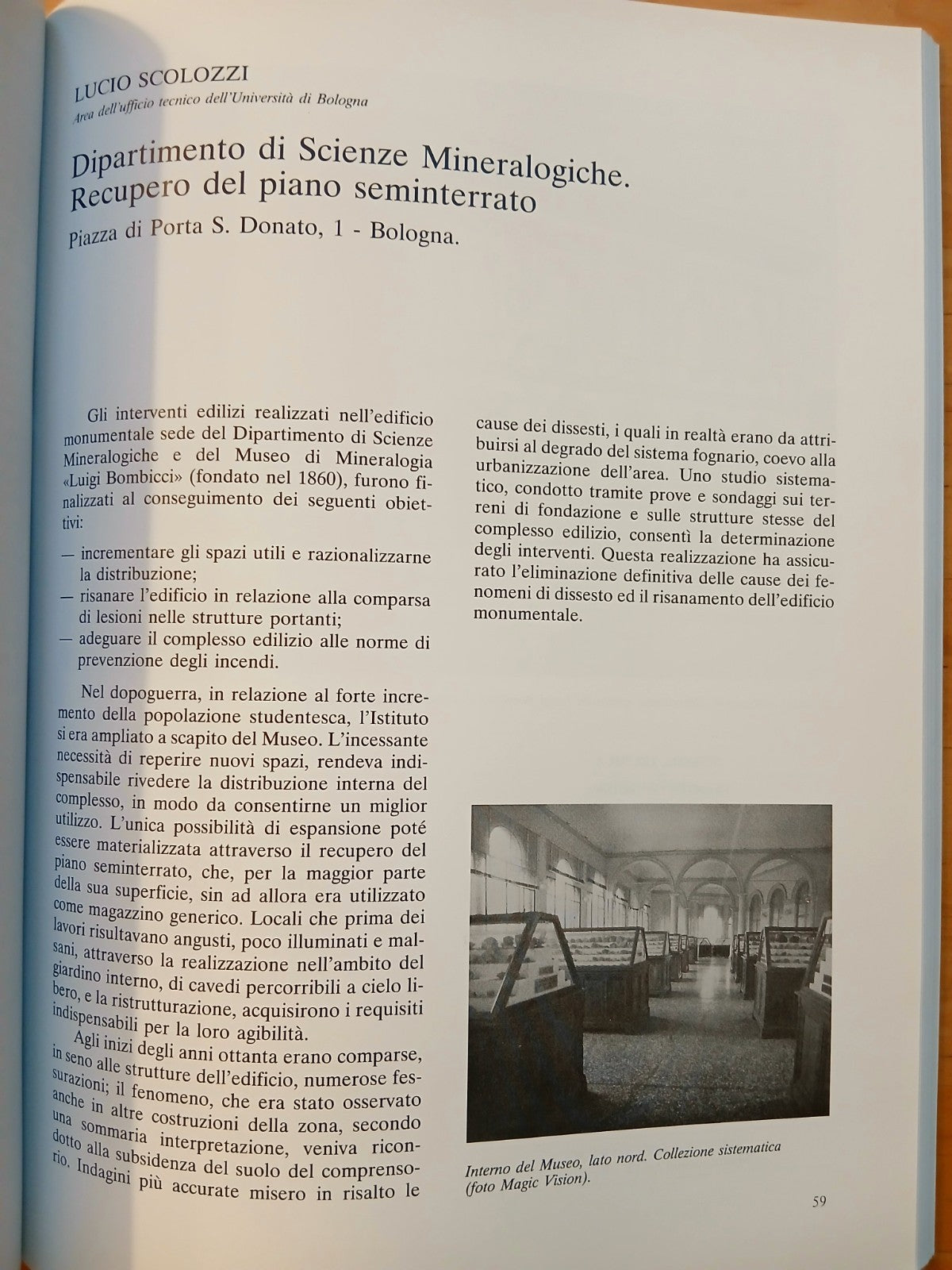 Lo sviluppo urbano ed edilizio dell'Ateneo Bolognese 1986/1995 Inarcos - Bologna