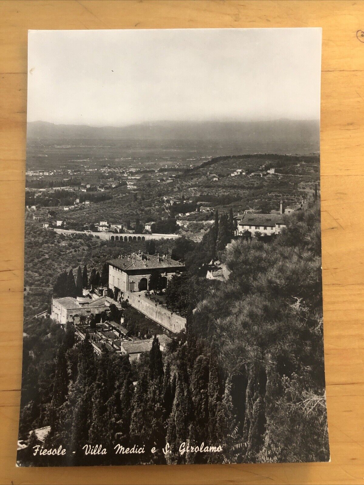 Cartolina FIESOLE VILLA MEDICI E S. GIROLAMO non viaggiata