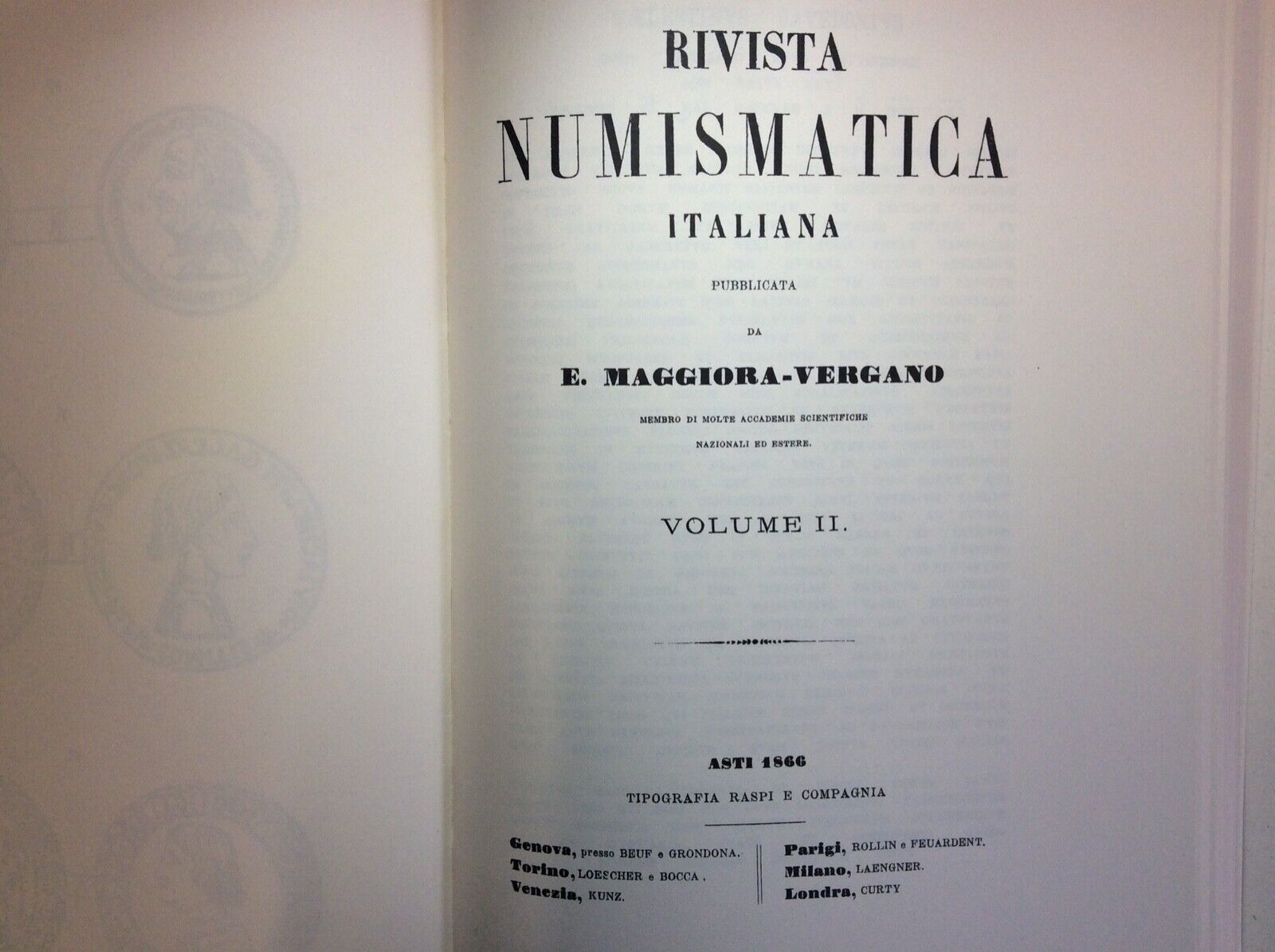 RIVISTA DELLA NUMISMATICA ANTICA E MODERNA, OLIVIERI-MAGGIORA-VERGANO,FORNI EDIT