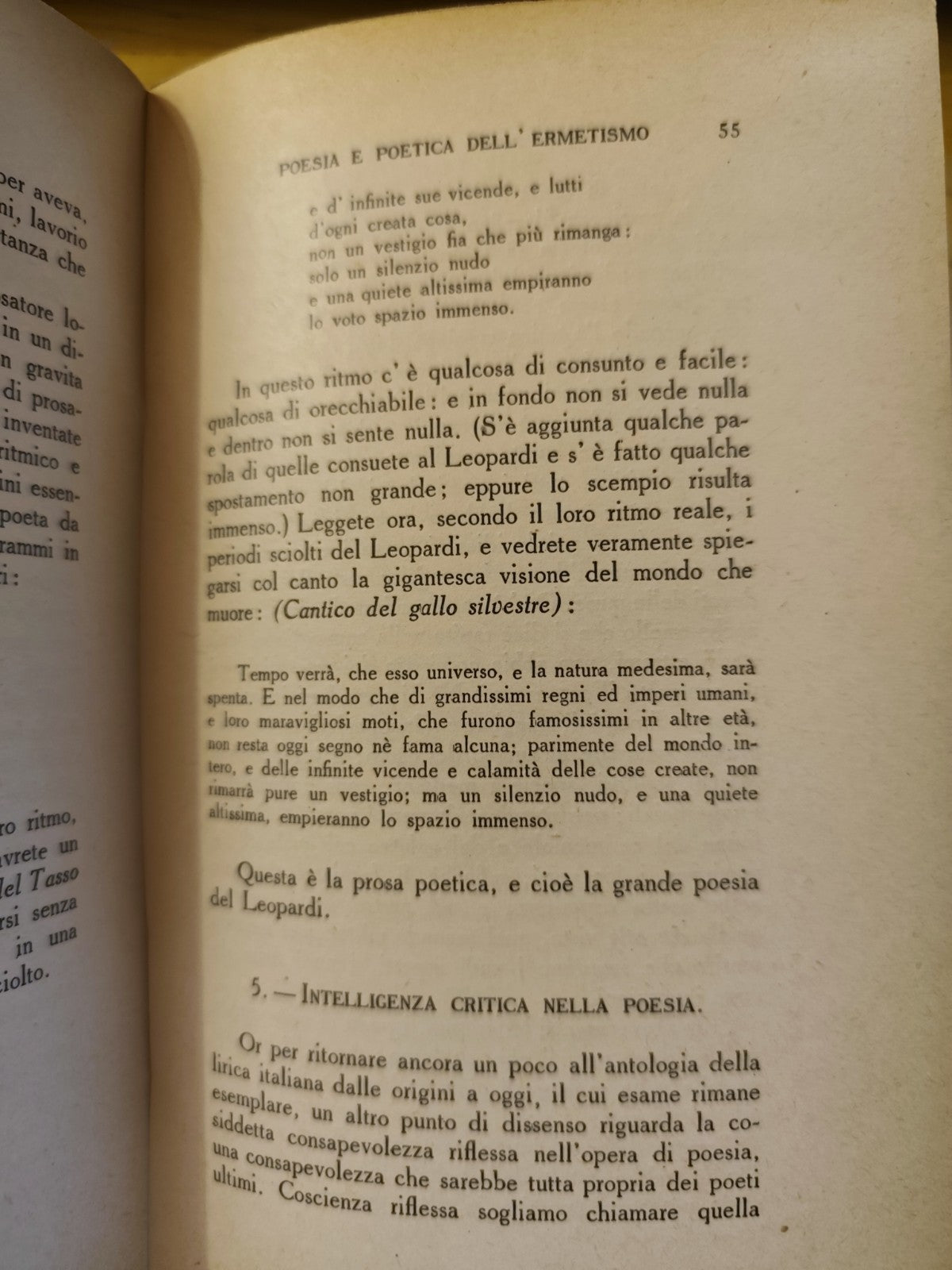 La poesia ermetica, Francesco Flora. Laterza 1947
